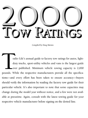 Towing Guide 2000